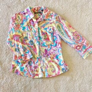 Liz Claiborne Button Up Top